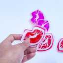 5 x Lip Ice Pack for Injuries, Mini Small Gel Ice Pack, Hot and Cold Compress, Reduce Pain and Swelling, Dark Circles Fade, Eye Relax, Anti-Aging Lip Care Pad Gift for Girl Woman (6 PCS)