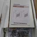 RoyalCraft Fluted Nightstand Set of 2 with Charging Station, White End Table with 2 Silent Slide Drawers & Storage Shelf, Modern Side Table, Wood Night Stand Cabinet for Bedroom