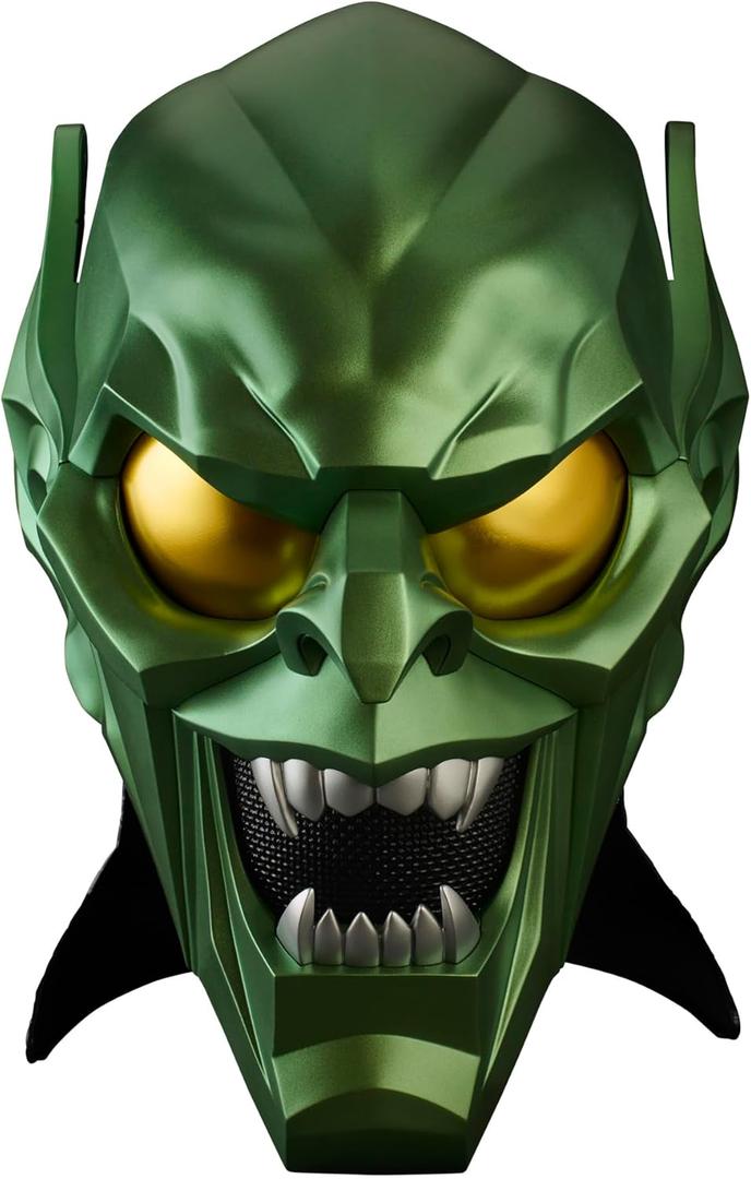 Marvel Legends Series Green Goblin Premium Roleplay Helmet, Spider-Man: No Way Home Adult Collectible Roleplay Gear