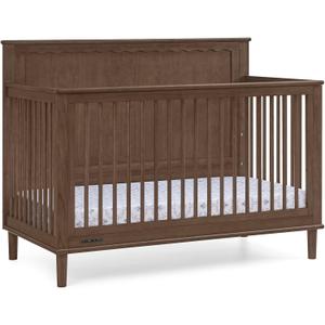 Delta Children Penelope 6-in-1 Convertible Crib - Greenguard Gold Certified, Teak Brown