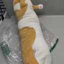 Long Cat Plush Pillow Cute Cat Body Pillow,Brown Cat Stuffed Animals Soft Plushies Kawaii Stuffed Kitten Plush Toy Gift for Kids Girlfriend(Brown, 19.7Inch)