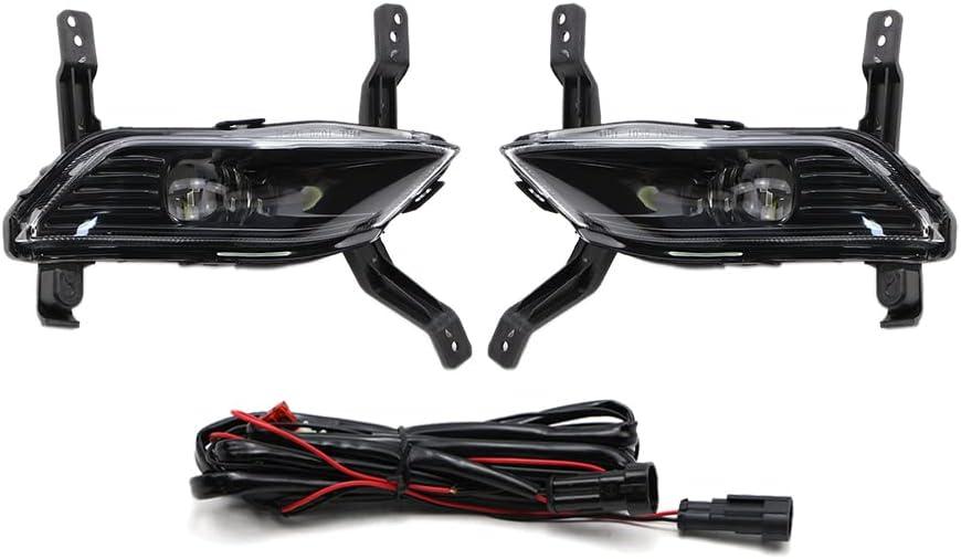 Dreamseek LED Fog Light for Hyundai Santa Fe 2019 2020 Front Fog Lamp Bulb Replacement Upgrade for 92202-S2000/92201-S1100, 92201-S2000/92202-S1100