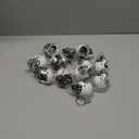 12PCS Mini Rugby Helmet Keychains White Football Helmets, Football Mini Helmets Keychain Charm Bulk for Party Souvenirs Craft Painting Footballs Gift DIY Decoration