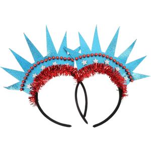 Amosfun Statue of Liberty Crown Headband Lightweight Party Hair Accessories for Independence Day Celebration Photo Props
