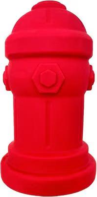 BARK POTTY SOFT SILICONE FIRE HYDRANT POTTY TRAINING FOR SMALL DOGS, 4X7 IN, RED