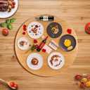 (26 Inch) Bamboo Large Lazy Susan for Dining Table Top with Heavy Duty Metal Rotating Hardware