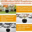 1PCS Mini Plant Greenhouse with Felt Planting Bag, Winter Garden Pot Covers Transparent Plant Frost Protection Cover Portable Planter with Support Rod for Outdoor Plants or Seedlings, 29.5" X 11.8"