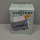 Rotary Cheese Grater with Handle: 5-in-1 Cheese Grater Hand Crank, Strong Suction Base for Fruit Vegetables Nuts with Blade Storage Box (Green)