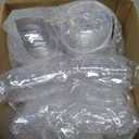 Jenaai 100 Pcs DIY Clear Fillable Christmas Ornament 5 Sizes Plastic Hanging Spheres Decorative Balls for Christmas Party Holiday Valentine's Day Wedding Home Decor