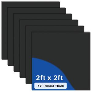 Frienda 12 Pcs 2ft X 2ft Drop Ceiling Tiles PVC Smooth Ceiling Panel Easy Drop in Installation for Waterproof Washable and Fire Rated to Prevent Breakage (Black)