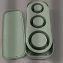 Ice Cube Tray for Tumblers and Stanley Cup, with 3 hollow cylinder of Ice Cube for Drinks (Green), Large