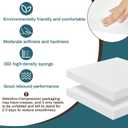 Frienda 2 Pack 2" x 24" x 24" Upholstery High Density Foam Cushion Replacement Square Cut to Size Foam Couch for Chair Couches Padding Shipping Packing DIY Cosplay Projects(White)