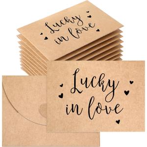 100 Pack Wedding Favors for Guests Small Lottery Tickets Holder Cute Envelope Holder with Heart Shaped Clasp and Thank You Message for Bridal Shower, 4.3 x 3.15 Inches 100 Pack Wedding Favors for Guests Small Lottery Tickets Holder Cute Envelope Holder with Heart Shaped Clasp and Thank You Message for Bridal Shower, 4.3 x 3.15 Inches