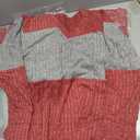 Womens Tops Fall Fashion Sweatshirts for Women V Neck Long Sleeve Sweaters Lightweight Dressy Casual Pullover (XL, Red)