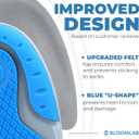 Premium Heel Pain Relief Gel Inserts 2 Pack Shock-Absorbing Heel Cups for Plantar Fasciitis Non-Slip Silicone Cushions for All Shoes & All-Day Comfort