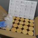 AISIPRIN Glass Spice Jars with 398 Labels, 24 pcs 4oz Spice Containers with Bamboo Lids, Square Spice Bottles With Shaker Lids,Spice Organization for Cabinet,Drawer,Rack,Seasoning Organizer