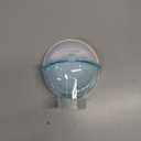 Hamster Bathroom Small Animal Sand Bath Container Removable Iron Wire Acrylic Cage Accessories Suitable for Gerbil Syrian Hamster Mouse (Blue)