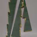 Beeveer 3 Pcs Green Paper Christmas Tree 8 10 and 12 Inch 3D Honeycomb Trees Table Centerpiece for Modern Christmas Mantel Party Decorations Holiday Xmas Home Decor