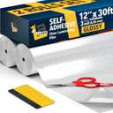 Self-Adhesive Clear Laminating Roll 12 x 30ft - 2 Pack Glossy Laminating Film 3 MIL Roll - Ideal for Crafting, Document, Stickers