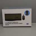 Wireless Keyboard and Mouse Combo, 9 Backlit Effects, Rechargeable 4000mAh Backlit Keyboard with Wrist Rest, 6 Button Mouse, 2.4G Full Size Quiet Keyboard Set for Computer, PC, Laptop, Mac, Windows