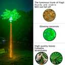 Palm Trees for Outside Patio, 9.5Ft 305 LED Lighting Artificial Palm Tree with Coconuts, Outdoor Pool Tropical Decorations for Home Party Hawaiian Jungle Christmas Nativity Beach Garden Park