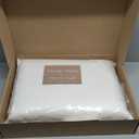 Double Stitch Down Pillow, 3-Chamber White Bed Pillow for Sleeping, Sourced in America, Made in Canada, Luxury 400 Thread Count 100% Cotton Shell, 700 Fill Power, Medium Firm, Queen, 20" x 30"