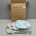 STORAGE MANIAC Tabletop Ironing Broad, All Iron Frame Mini Folding Ironing Broad with 2 Removable Cover, Portable Small Iron Mat with 7 mm Thick Pad for Laundry Room, Dorms - Silver & Blue