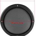 Unifizz Car 2pcs Cover 7" Mesh Protector Car Speaker Cover Woofer Subwoofer Grill Black