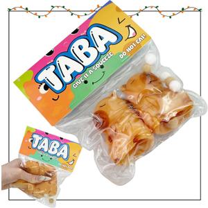 Taba Squishy Toys,Valentines Cat Paw Cute Kawaii Squeeze Toys ,Sticky Squishy Fidget Toys Silicone Squeeze Toy for Stress Relief,Cute Soft Toys,Best Hellowenn for (2pcs Capybara)