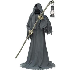 Haunted Hill Farm Motion-Activated 6-Ft. Tall Ghostly Guide, Plug-in Talking Scare Prop Animatronic with Spooky Sound Effects and Lights for Indoor or Covered Outdoor Creepy Halloween Decoration Haunted Hill Farm Motion-Activated 6-Ft. Tall Ghostly Guide, Plug-in Talking Scare Prop Animatronic with Spooky Sound Effects and Lights for Indoor or Covered Outdoor Creepy Halloween Decoration