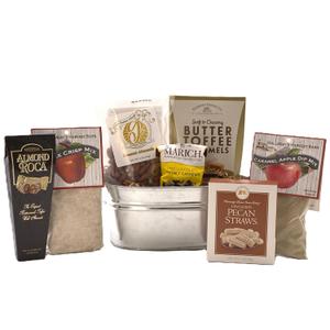 Gift Basket Village: Fall Is In The Air Medium - Nuts, Roca, Caramels, Chocolate & Dip Mixes, Best Before 07/03/2025