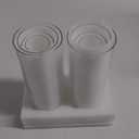 8 Clear Glass Cylinder Vases for Centerpieces - Different Sizes Floating Candle Vases Holder -4", 6", 8",10" Hight Perfect for Weddings and Events