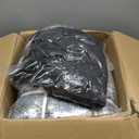 5 Feet Bean Bag Chair with Memory Foam Filler for Adults and Kids, Ultra Soft Dark Gray Velvet Cover, Living Room Use, Comfortable Wrap (Black, X-Large)