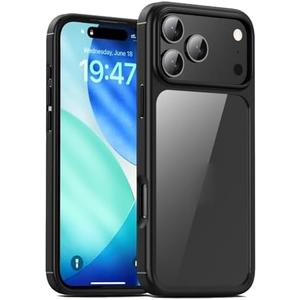 Magnetic Case for iPhone 17 Pro Max/17 Pro/17 Air/17, Slim Anti-Yellowing Light Cover Support Wireless Charging Shell(Black,17 Pro Max)