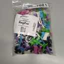 PegPro J, 1" & 2" Kit for Standard Wood Fiber pegboard  Durable Plastic Pegboard Hooks - for Garage, Kitchen, Craft Room, and More (J, 1" & 2" Hook - 72 Pack, Confetti Mix)