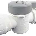 John Guest Speedfit 3/4 Inch CTS Shut-Off Valve, Push to Connect Plastic Plumbing Fitting, White, PSEISV28P