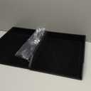 2X PU Leather Collection Letter Tray, Document Desk Organizer,Stackable Office File Document Tray Holder (Black)