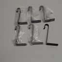 Christmas Stocking Holders for Mantle Set of 4, Heavy Duty Stocking Holder Hooks for Fireplace Tabletop Shelf Christmas Ornaments, Cast Iron Stocking Hangers Base, Bronze