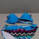 Astylish Women Push Up Two Piece Bikini Swimsuits Padded Swimwear Bathing Suit, Large
