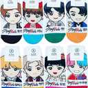 Women's Kpop Stray kids Member/Cartoon Character Socks- 8 Pairs set- Made in Korea