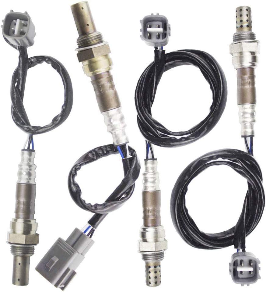 4PCS Oxygen Sensor 1 & 2 for 2001 2002 2003 Toyota RAV4 2.0L Upstream + Downstream