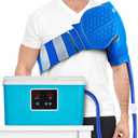 PhysioNatural Cold Therapy System with Large Shoulder Pad — for Post-Surgery Care, Rotator Cuff Tears, Swelling, Sprains, Inflammation, and Other Injuries — Wearable, Adjustable, Ergonomic — Cryotherapy Freeze Kit, 1 Count