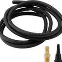 Natural Gas or LP Gas Manifold Pressure Test Kit Accessories, 2X 40 inch Rubber Hose, 1/8" NPT Male Brass Fitting for Replacement