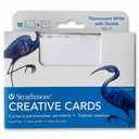 Strathmore Cards Creative Fluor. White/Deckle 3.5" x 4.875" 10pk