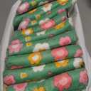 Pet Soft Disposable Cat Diapers - Diaper for Female & Male Cats, Puppy Doggie Diapers for Female Dogs with Adjustable Foam Tail Hole, Small (24Pcs, GN Flowers)