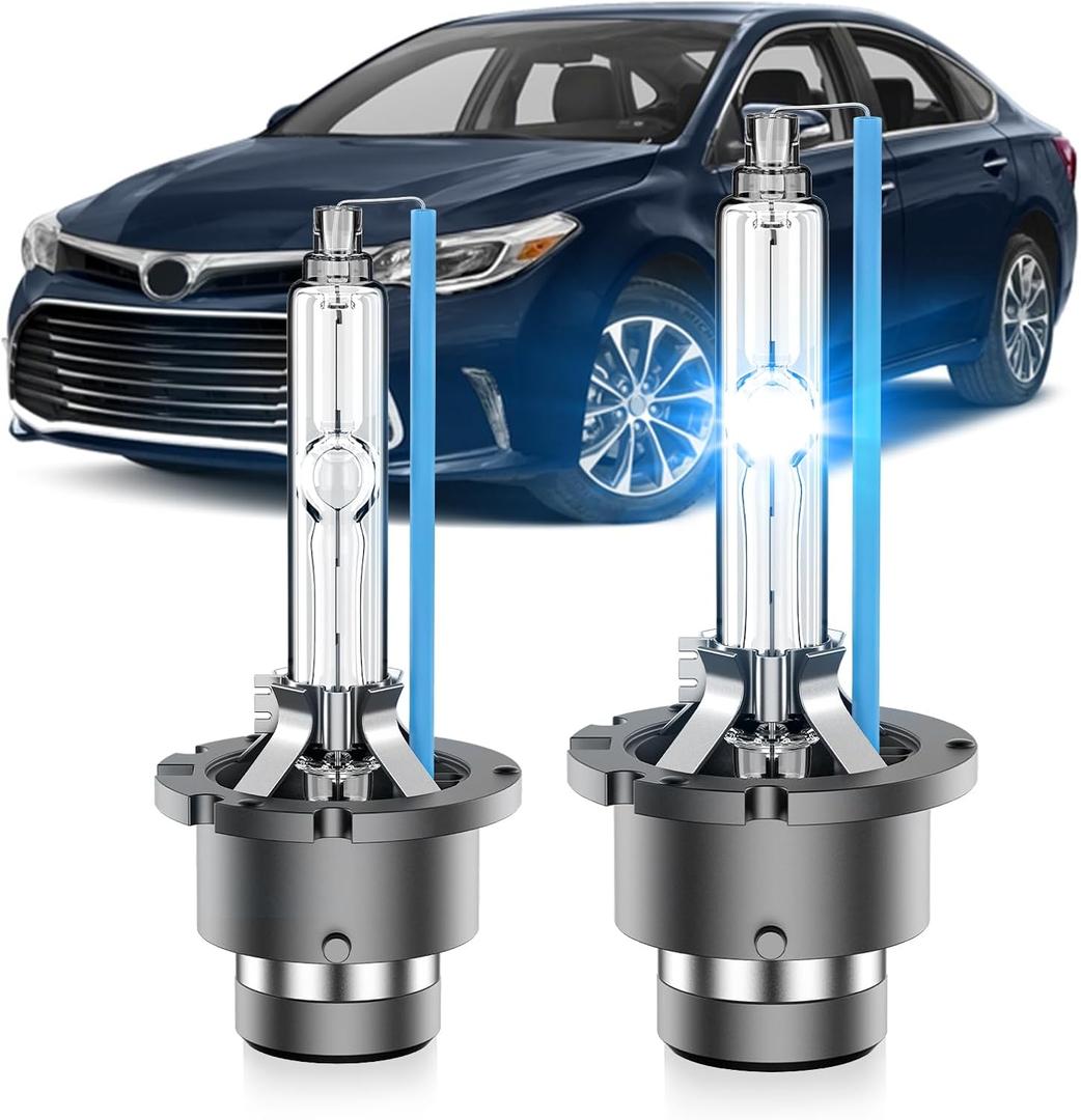 Fit for 2011-2016 Toyota Avalon Sienna Venza D4S HID Xenon Headlight Bulbs, 350% Brightness, High Low Beam Light Bulb, 8000K White Blue, Plug and Play, Pack of 2