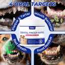 3 x Wellix 100 Count Dog Teeth Cleaning Wipes for Dogs & Cats - Natural Formula Dental Care Finger Wipes Reduces Dog Plaque, Tartar & Bad Breath - No-Rinse Disposable Dog Dental Wipes