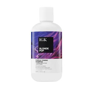 IGK BLONDE POP Purple Toning Shampoo | Brighten + Neutralize Brass | Vegan + Cruelty Free | 8 Oz (8 Ounce (Pack of 1))