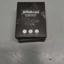 2 x R-fun for AirPods 3 Case Cover with Lock & Cleaning Kit, Keychain, Magnetic Lid, Compatible with AirPods 3rd Generation 2021 Protective Case, Support Wireless Charging, Black