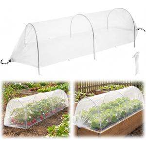 4ft Garden Row Accelerator Plants Cover, Pop Up Garden Bed Tunnel Net with 6 Stakes, Ready-to-Use Design Garden Beds Vegetable Rows Plant Protector for Protecting Vegetable Fruit